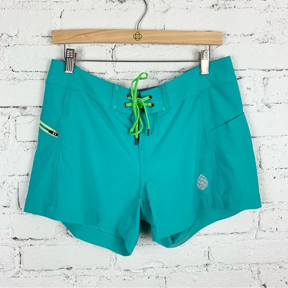 Stio CFS Teal Blue Swim Board Shorts Quick-Dry Athletic Outdoor 10 - Picture 2 of 11